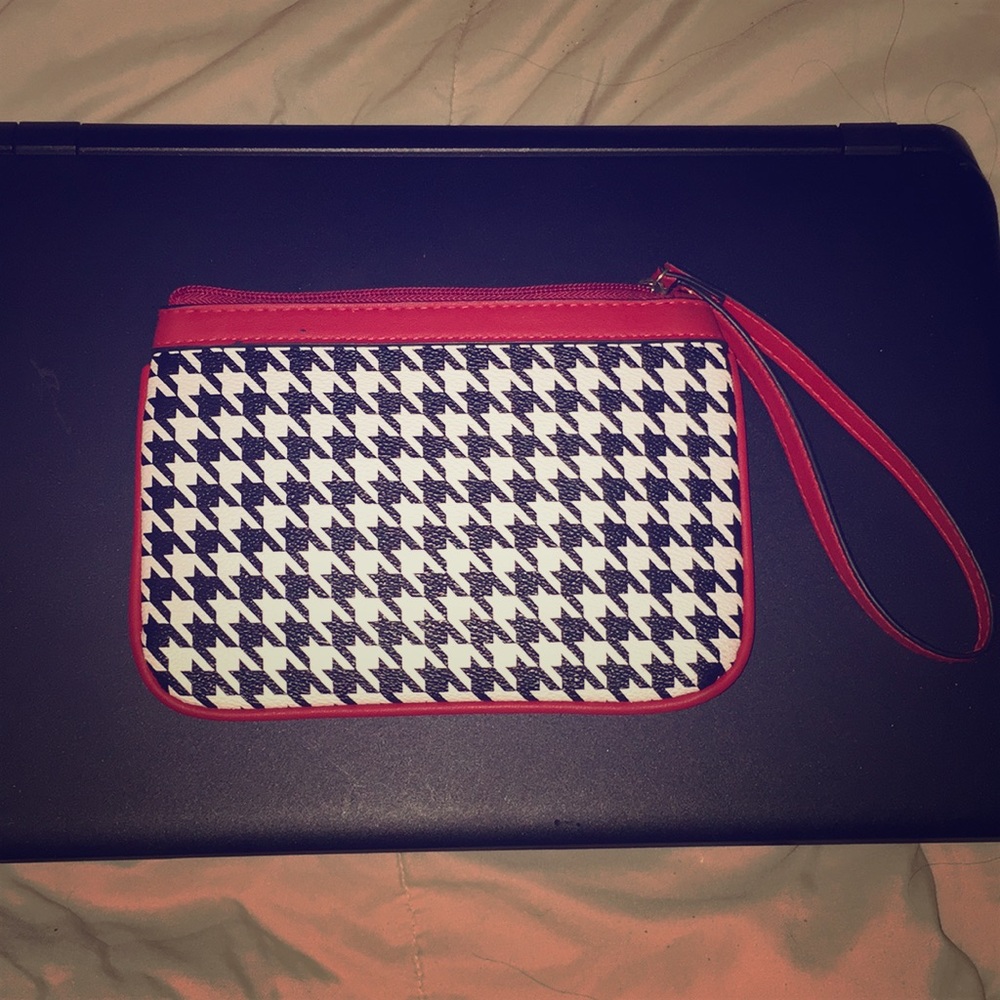 Red, Black, White Clutch